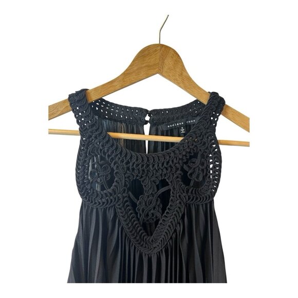 Endless Rose Women’s Crochet Flowy Tank Top Black Size Small NWOT - Picture 2 of 7